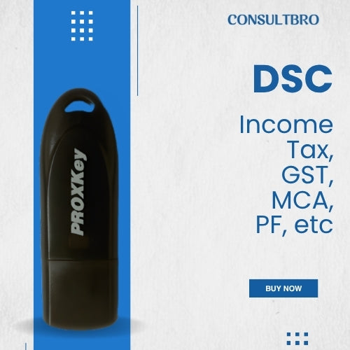 Digital signature for Income tax, GST, MCA, PF and ETC